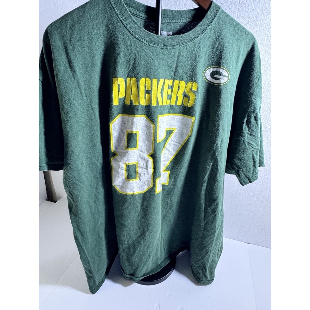 NFL Green Bay Packers Jordy Nelson 87 T-Shirt Mens XL Green Short Sleeve Graphic